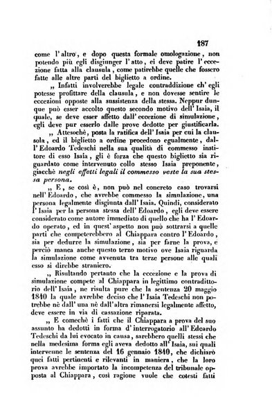 Giornale del Foro in cui si raccolgono le più importanti regiudicate dei supremi tribunali di Roma e dello Stato pontificio in materia civile