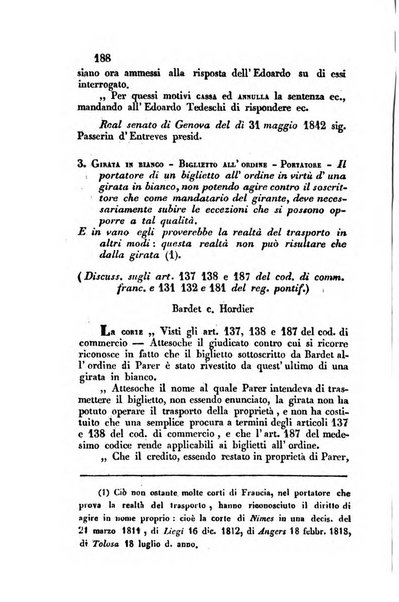 Giornale del Foro in cui si raccolgono le più importanti regiudicate dei supremi tribunali di Roma e dello Stato pontificio in materia civile