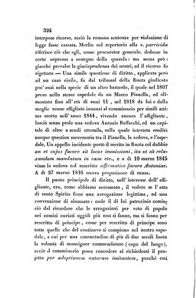 Giornale del Foro in cui si raccolgono le più importanti regiudicate dei supremi tribunali di Roma e dello Stato pontificio in materia civile