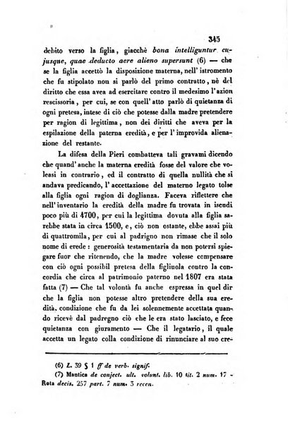 Giornale del Foro in cui si raccolgono le più importanti regiudicate dei supremi tribunali di Roma e dello Stato pontificio in materia civile