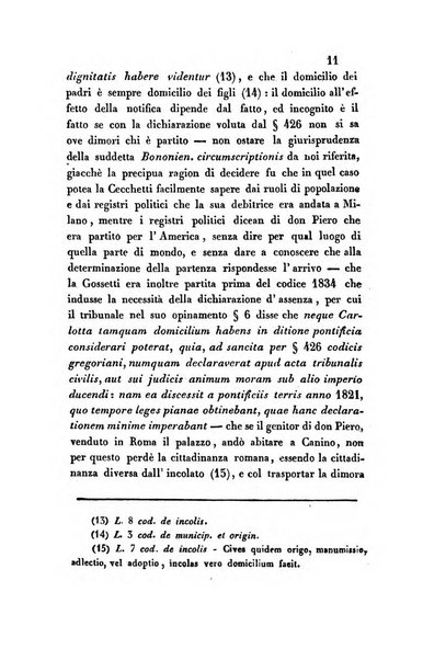 Giornale del Foro in cui si raccolgono le più importanti regiudicate dei supremi tribunali di Roma e dello Stato pontificio in materia civile