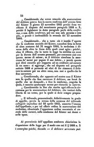 Giornale del Foro in cui si raccolgono le più importanti regiudicate dei supremi tribunali di Roma e dello Stato pontificio in materia civile