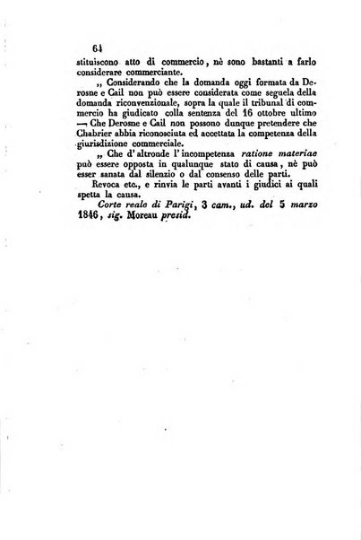 Giornale del Foro in cui si raccolgono le più importanti regiudicate dei supremi tribunali di Roma e dello Stato pontificio in materia civile