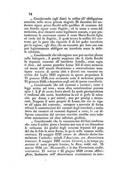 Giornale del Foro in cui si raccolgono le più importanti regiudicate dei supremi tribunali di Roma e dello Stato pontificio in materia civile