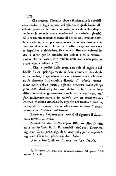 Giornale del Foro in cui si raccolgono le più importanti regiudicate dei supremi tribunali di Roma e dello Stato pontificio in materia civile