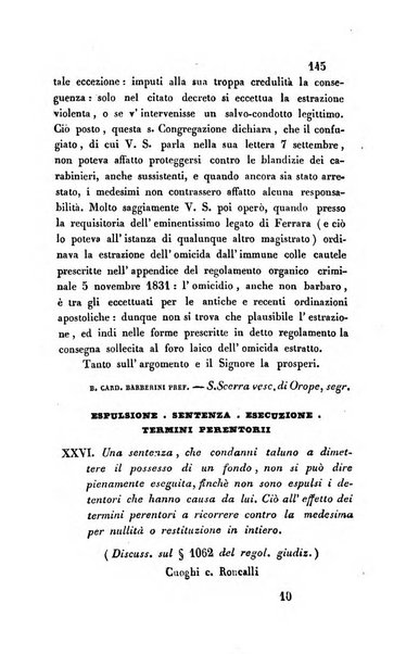 Giornale del Foro in cui si raccolgono le più importanti regiudicate dei supremi tribunali di Roma e dello Stato pontificio in materia civile