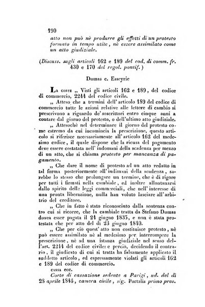 Giornale del Foro in cui si raccolgono le più importanti regiudicate dei supremi tribunali di Roma e dello Stato pontificio in materia civile