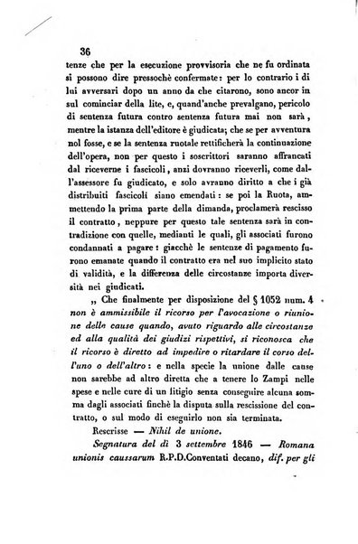 Giornale del Foro in cui si raccolgono le più importanti regiudicate dei supremi tribunali di Roma e dello Stato pontificio in materia civile