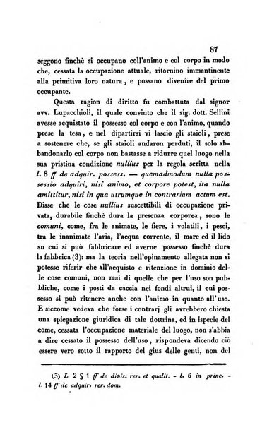 Giornale del Foro in cui si raccolgono le più importanti regiudicate dei supremi tribunali di Roma e dello Stato pontificio in materia civile