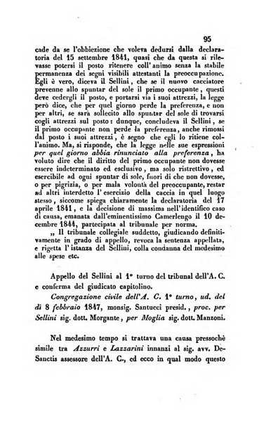 Giornale del Foro in cui si raccolgono le più importanti regiudicate dei supremi tribunali di Roma e dello Stato pontificio in materia civile