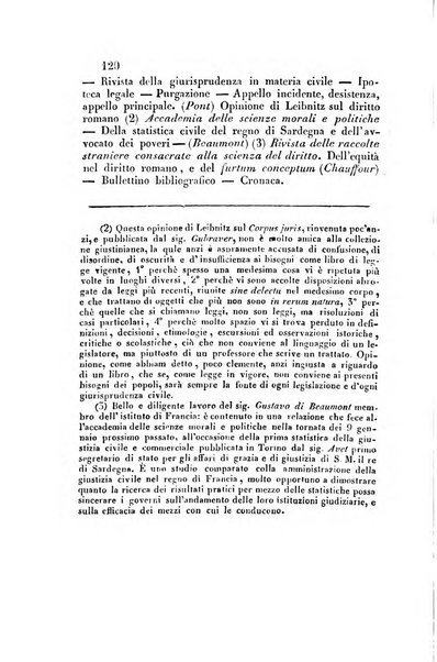 Giornale del Foro in cui si raccolgono le più importanti regiudicate dei supremi tribunali di Roma e dello Stato pontificio in materia civile