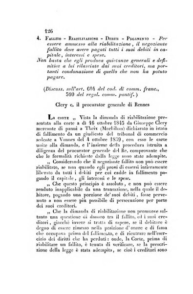 Giornale del Foro in cui si raccolgono le più importanti regiudicate dei supremi tribunali di Roma e dello Stato pontificio in materia civile