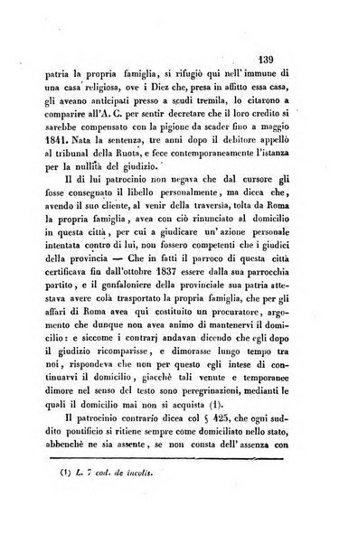 Giornale del Foro in cui si raccolgono le più importanti regiudicate dei supremi tribunali di Roma e dello Stato pontificio in materia civile