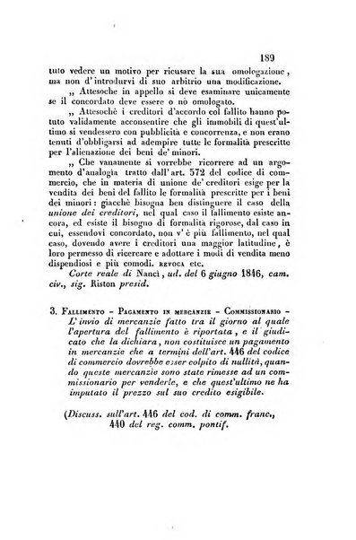 Giornale del Foro in cui si raccolgono le più importanti regiudicate dei supremi tribunali di Roma e dello Stato pontificio in materia civile