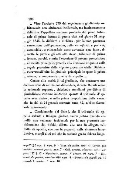 Giornale del Foro in cui si raccolgono le più importanti regiudicate dei supremi tribunali di Roma e dello Stato pontificio in materia civile