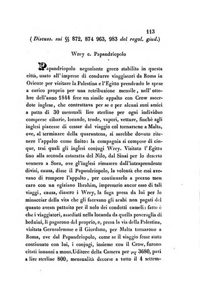 Giornale del Foro in cui si raccolgono le più importanti regiudicate dei supremi tribunali di Roma e dello Stato pontificio in materia civile