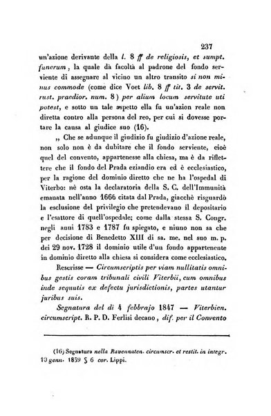 Giornale del Foro in cui si raccolgono le più importanti regiudicate dei supremi tribunali di Roma e dello Stato pontificio in materia civile