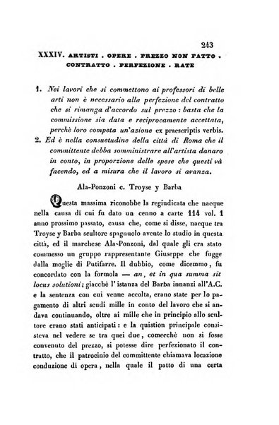 Giornale del Foro in cui si raccolgono le più importanti regiudicate dei supremi tribunali di Roma e dello Stato pontificio in materia civile