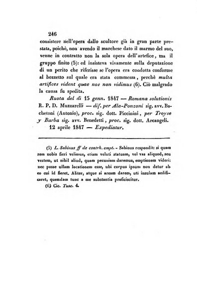 Giornale del Foro in cui si raccolgono le più importanti regiudicate dei supremi tribunali di Roma e dello Stato pontificio in materia civile