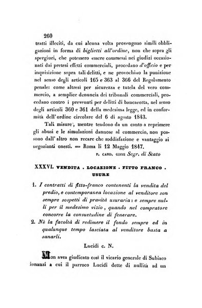 Giornale del Foro in cui si raccolgono le più importanti regiudicate dei supremi tribunali di Roma e dello Stato pontificio in materia civile