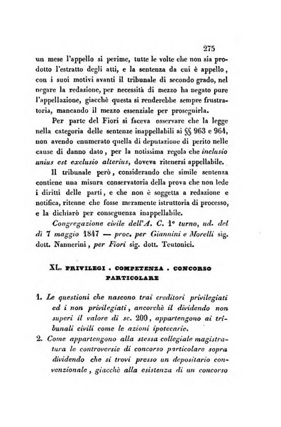 Giornale del Foro in cui si raccolgono le più importanti regiudicate dei supremi tribunali di Roma e dello Stato pontificio in materia civile