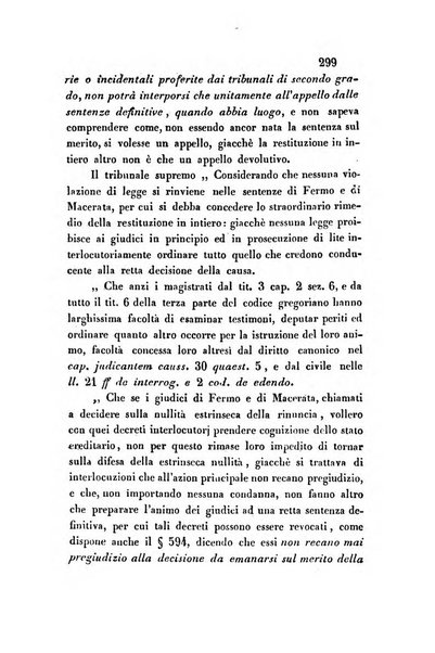 Giornale del Foro in cui si raccolgono le più importanti regiudicate dei supremi tribunali di Roma e dello Stato pontificio in materia civile