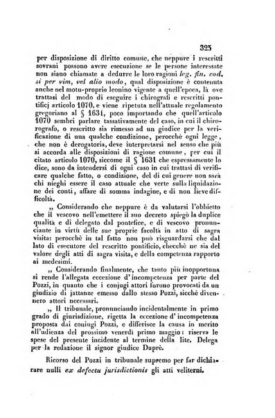 Giornale del Foro in cui si raccolgono le più importanti regiudicate dei supremi tribunali di Roma e dello Stato pontificio in materia civile