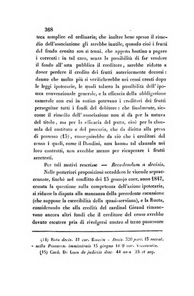 Giornale del Foro in cui si raccolgono le più importanti regiudicate dei supremi tribunali di Roma e dello Stato pontificio in materia civile