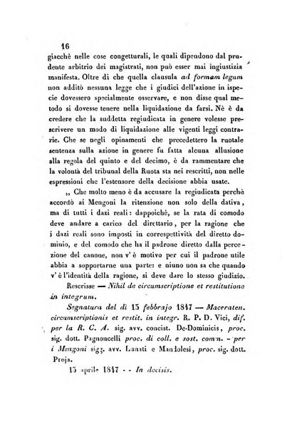 Giornale del Foro in cui si raccolgono le più importanti regiudicate dei supremi tribunali di Roma e dello Stato pontificio in materia civile