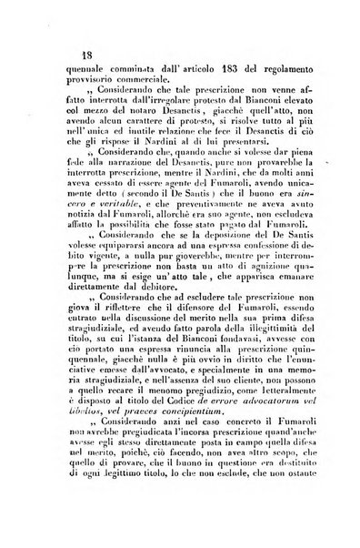 Giornale del Foro in cui si raccolgono le più importanti regiudicate dei supremi tribunali di Roma e dello Stato pontificio in materia civile