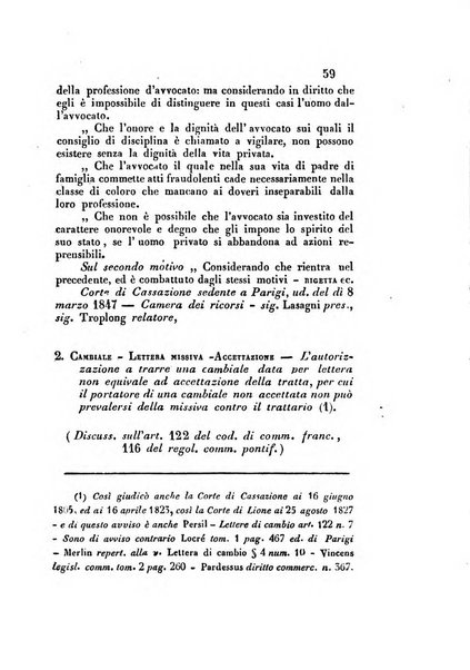 Giornale del Foro in cui si raccolgono le più importanti regiudicate dei supremi tribunali di Roma e dello Stato pontificio in materia civile