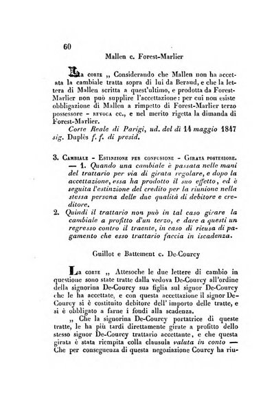 Giornale del Foro in cui si raccolgono le più importanti regiudicate dei supremi tribunali di Roma e dello Stato pontificio in materia civile