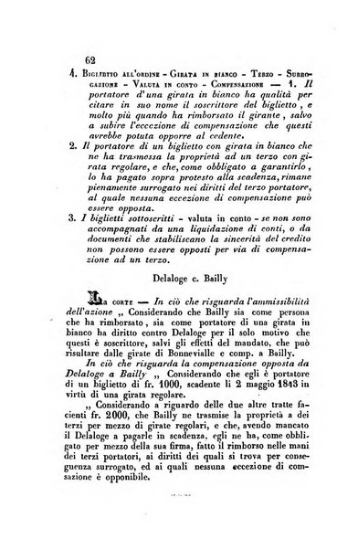 Giornale del Foro in cui si raccolgono le più importanti regiudicate dei supremi tribunali di Roma e dello Stato pontificio in materia civile