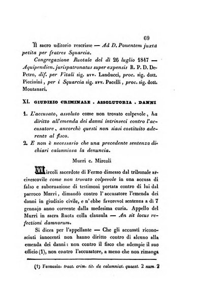 Giornale del Foro in cui si raccolgono le più importanti regiudicate dei supremi tribunali di Roma e dello Stato pontificio in materia civile