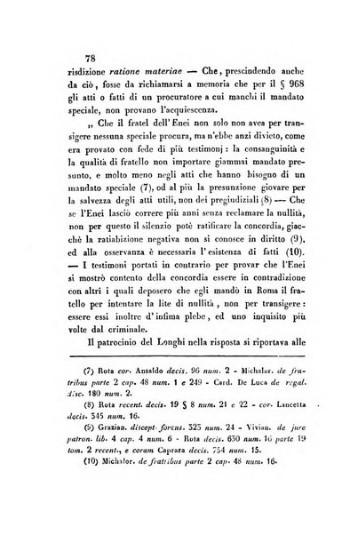 Giornale del Foro in cui si raccolgono le più importanti regiudicate dei supremi tribunali di Roma e dello Stato pontificio in materia civile