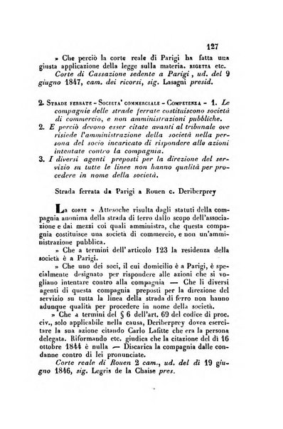 Giornale del Foro in cui si raccolgono le più importanti regiudicate dei supremi tribunali di Roma e dello Stato pontificio in materia civile