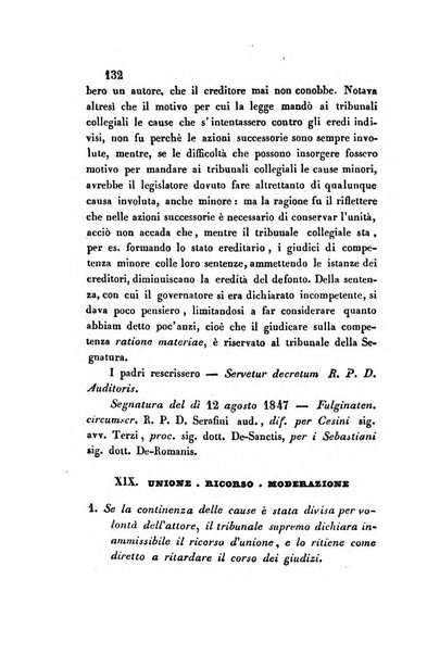 Giornale del Foro in cui si raccolgono le più importanti regiudicate dei supremi tribunali di Roma e dello Stato pontificio in materia civile