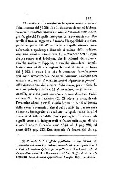 Giornale del Foro in cui si raccolgono le più importanti regiudicate dei supremi tribunali di Roma e dello Stato pontificio in materia civile