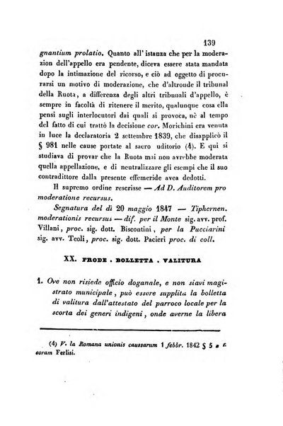 Giornale del Foro in cui si raccolgono le più importanti regiudicate dei supremi tribunali di Roma e dello Stato pontificio in materia civile