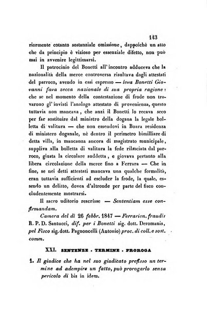 Giornale del Foro in cui si raccolgono le più importanti regiudicate dei supremi tribunali di Roma e dello Stato pontificio in materia civile