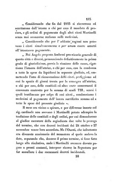 Giornale del Foro in cui si raccolgono le più importanti regiudicate dei supremi tribunali di Roma e dello Stato pontificio in materia civile