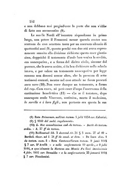 Giornale del Foro in cui si raccolgono le più importanti regiudicate dei supremi tribunali di Roma e dello Stato pontificio in materia civile