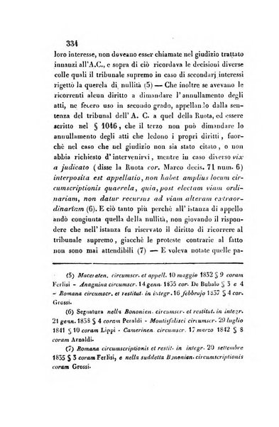 Giornale del Foro in cui si raccolgono le più importanti regiudicate dei supremi tribunali di Roma e dello Stato pontificio in materia civile