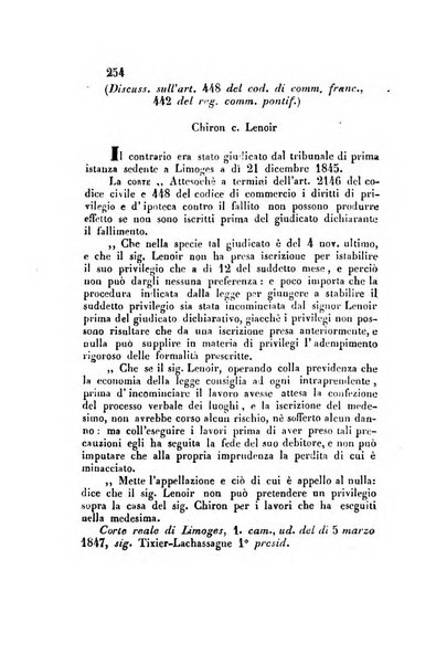 Giornale del Foro in cui si raccolgono le più importanti regiudicate dei supremi tribunali di Roma e dello Stato pontificio in materia civile