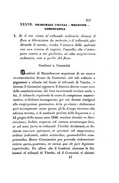 Giornale del Foro in cui si raccolgono le più importanti regiudicate dei supremi tribunali di Roma e dello Stato pontificio in materia civile