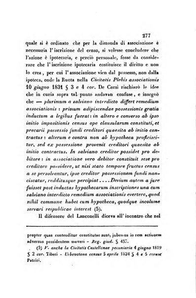 Giornale del Foro in cui si raccolgono le più importanti regiudicate dei supremi tribunali di Roma e dello Stato pontificio in materia civile