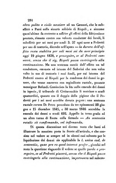 Giornale del Foro in cui si raccolgono le più importanti regiudicate dei supremi tribunali di Roma e dello Stato pontificio in materia civile