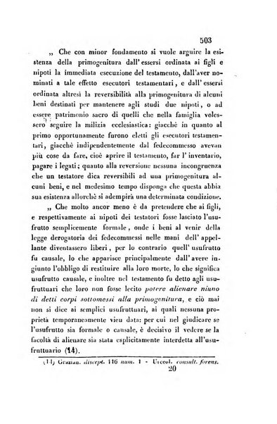 Giornale del Foro in cui si raccolgono le più importanti regiudicate dei supremi tribunali di Roma e dello Stato pontificio in materia civile