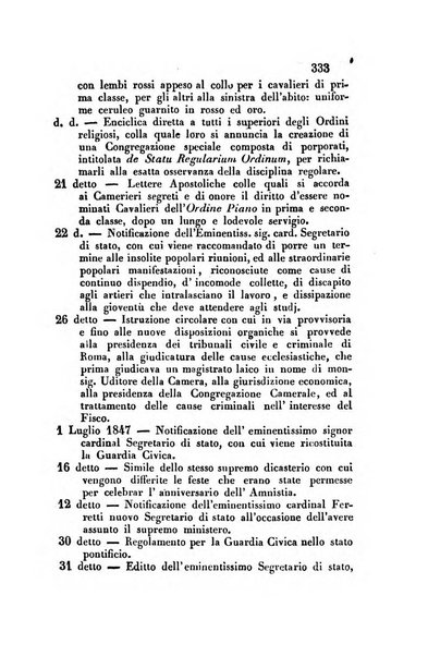 Giornale del Foro in cui si raccolgono le più importanti regiudicate dei supremi tribunali di Roma e dello Stato pontificio in materia civile