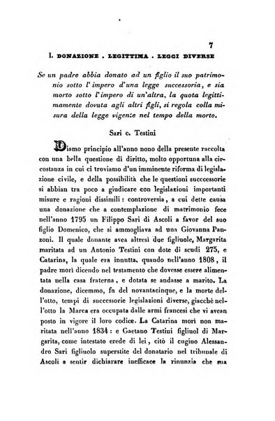 Giornale del Foro in cui si raccolgono le più importanti regiudicate dei supremi tribunali di Roma e dello Stato pontificio in materia civile